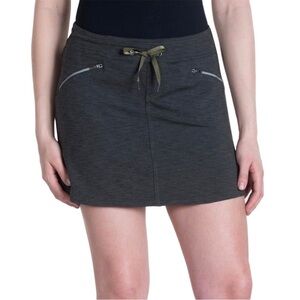 Kuhl Mova Zip Skirt/Shorts Charcoal Heather. Sz XL. Outdoor. Hiking. Gorpcore.